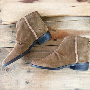 NEW JOURNEE SIGNATURE Women's Suede Bootie Western 6.5‎ NWOB
